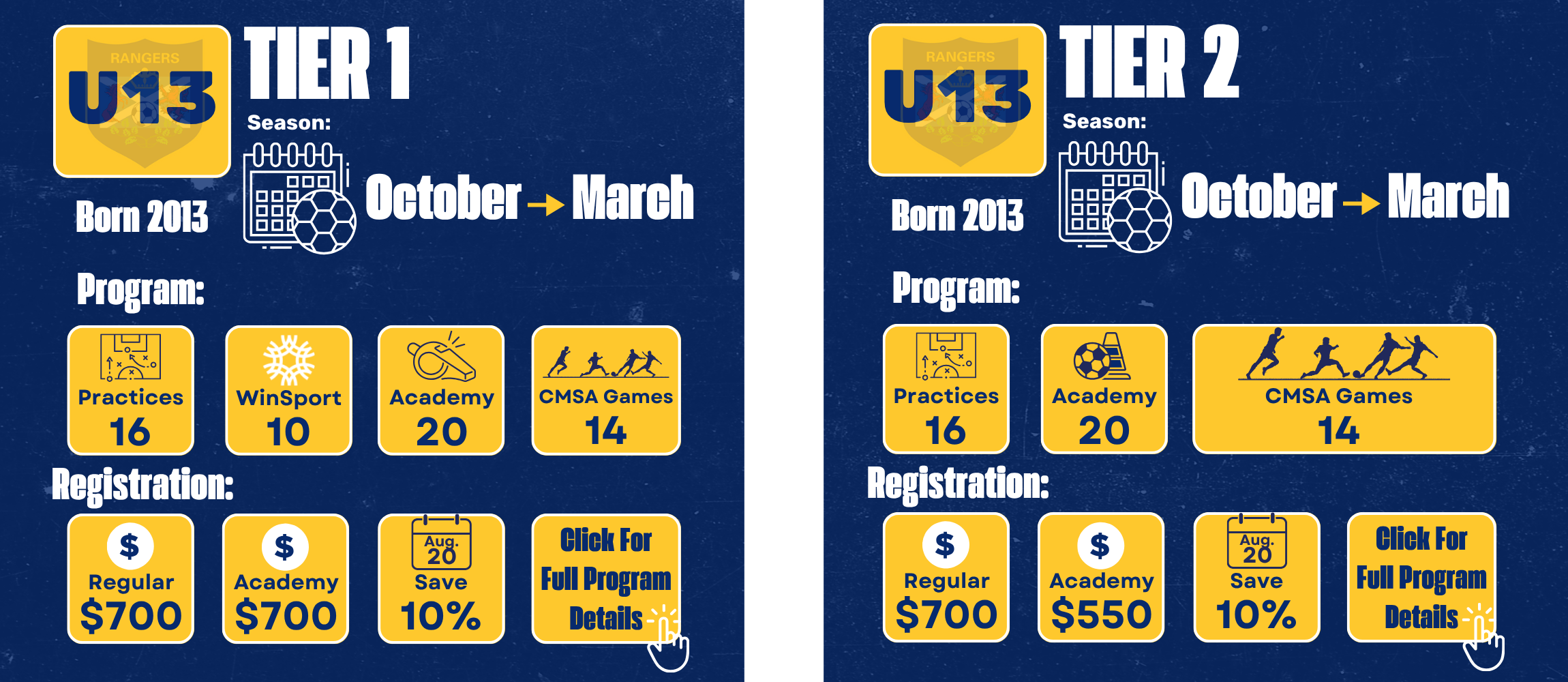 U13 Calgary Soccer Registration