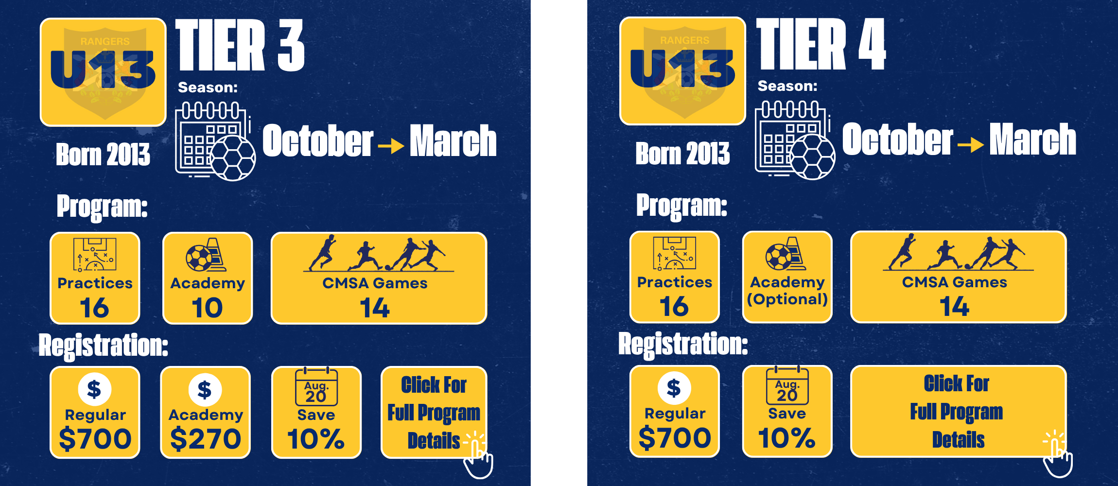 U13 Calgary Soccer Registration
