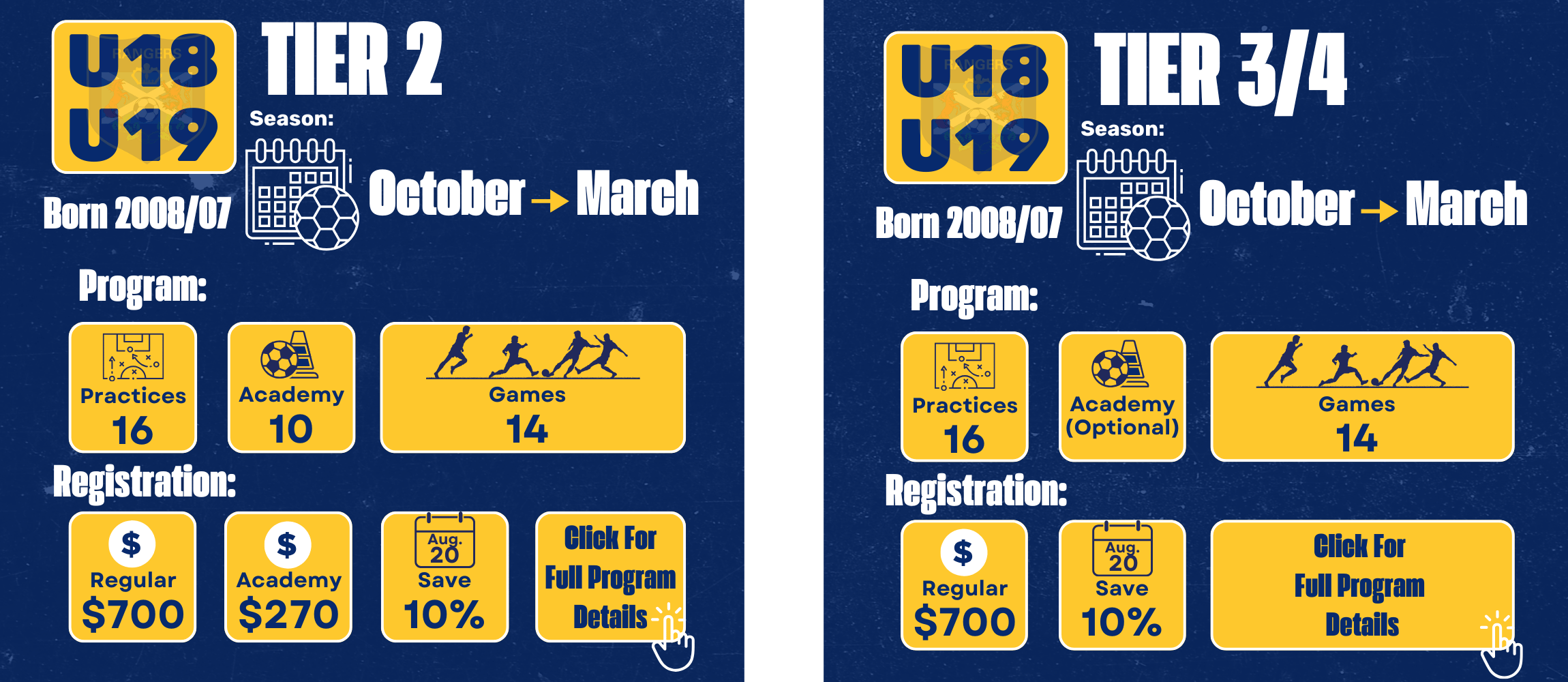 U18/19 Calgary Soccer Registration