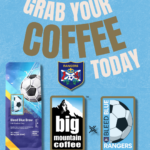 “Calgary Rangers Bleed Blue Brew coffee bag by Big Mountain Coffee”